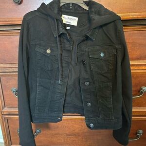 Wallflower black, hooded jacket